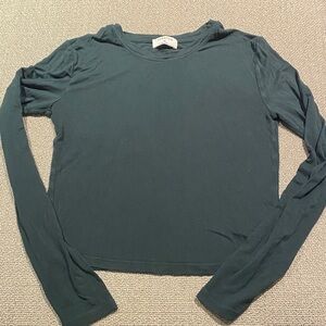 Babaton XS  Deep green Long Sleeve Top super soft and great feel